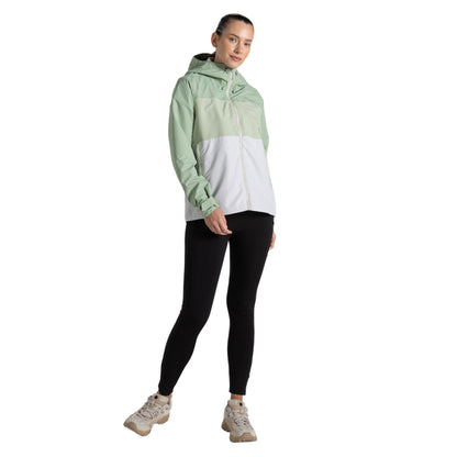 Deep Bud Green-Bud Green-Lunar Grey - Pack Shot - Craghoppers Womens-Ladies Kora Waterproof Jacket