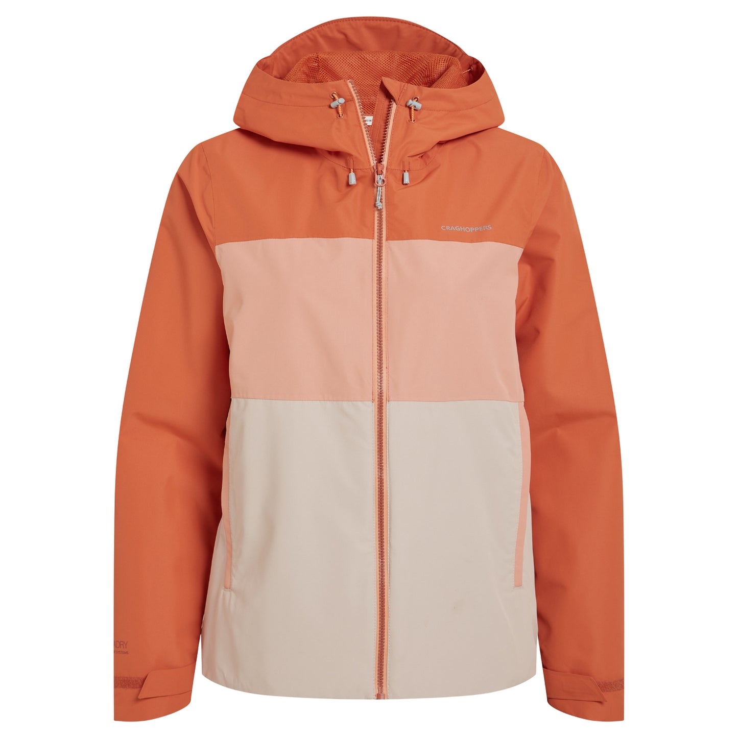 Spice-Clay-Fresh Beige - Front - Craghoppers Womens-Ladies Kora Waterproof Jacket