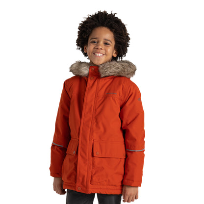Carnelian Orange - Side - Craghoppers Childrens-Kids Sundon Waterproof Jacket