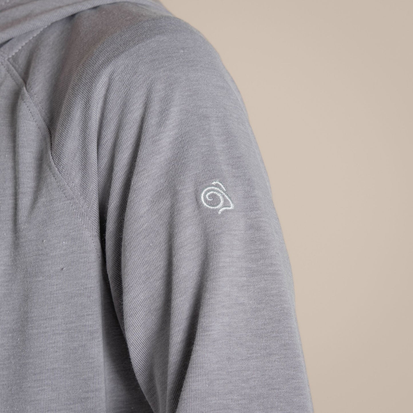 Soft Grey Marl - Pack Shot - Craghoppers Childrens-Kids Frey Nosilife Hooded Jacket