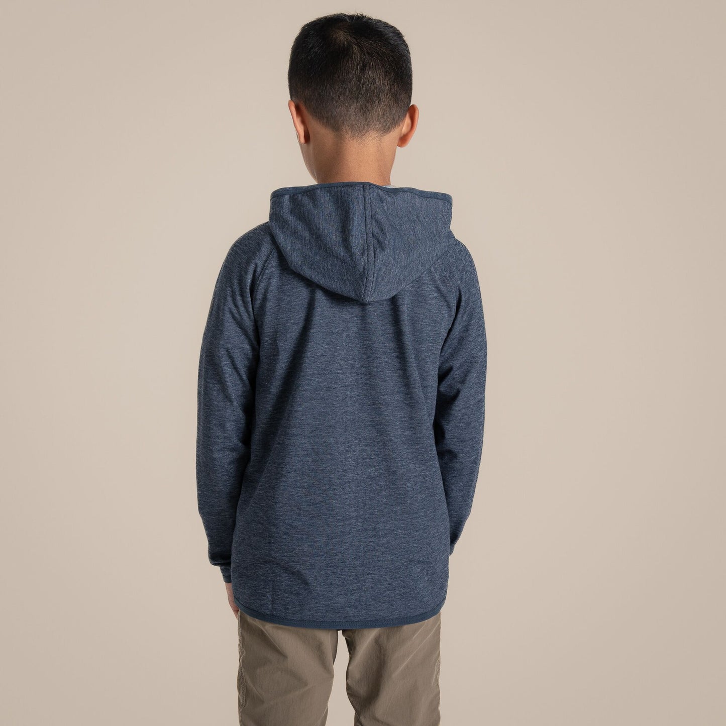 Blue Navy - Side - Craghoppers Childrens-Kids Frey Nosilife Hooded Jacket