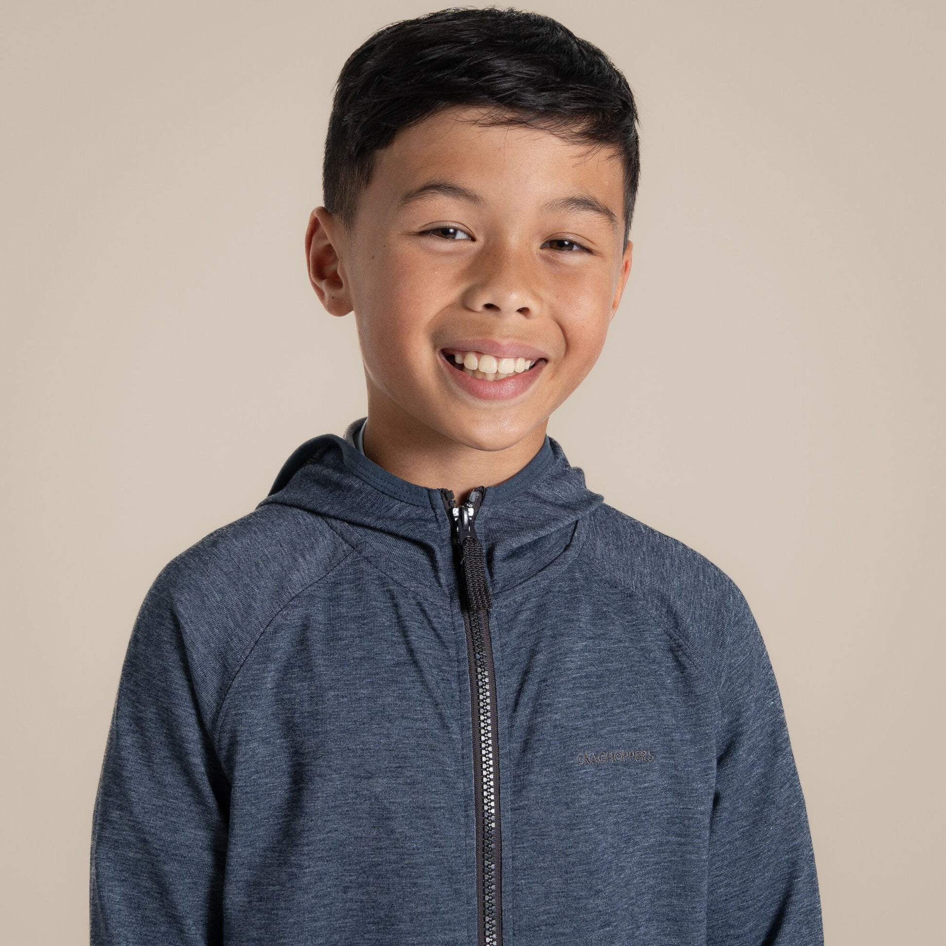 Blue Navy - Lifestyle - Craghoppers Childrens-Kids Frey Nosilife Hooded Jacket