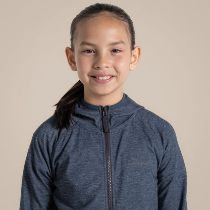 Blue Navy - Pack Shot - Craghoppers Childrens-Kids Frey Nosilife Hooded Jacket