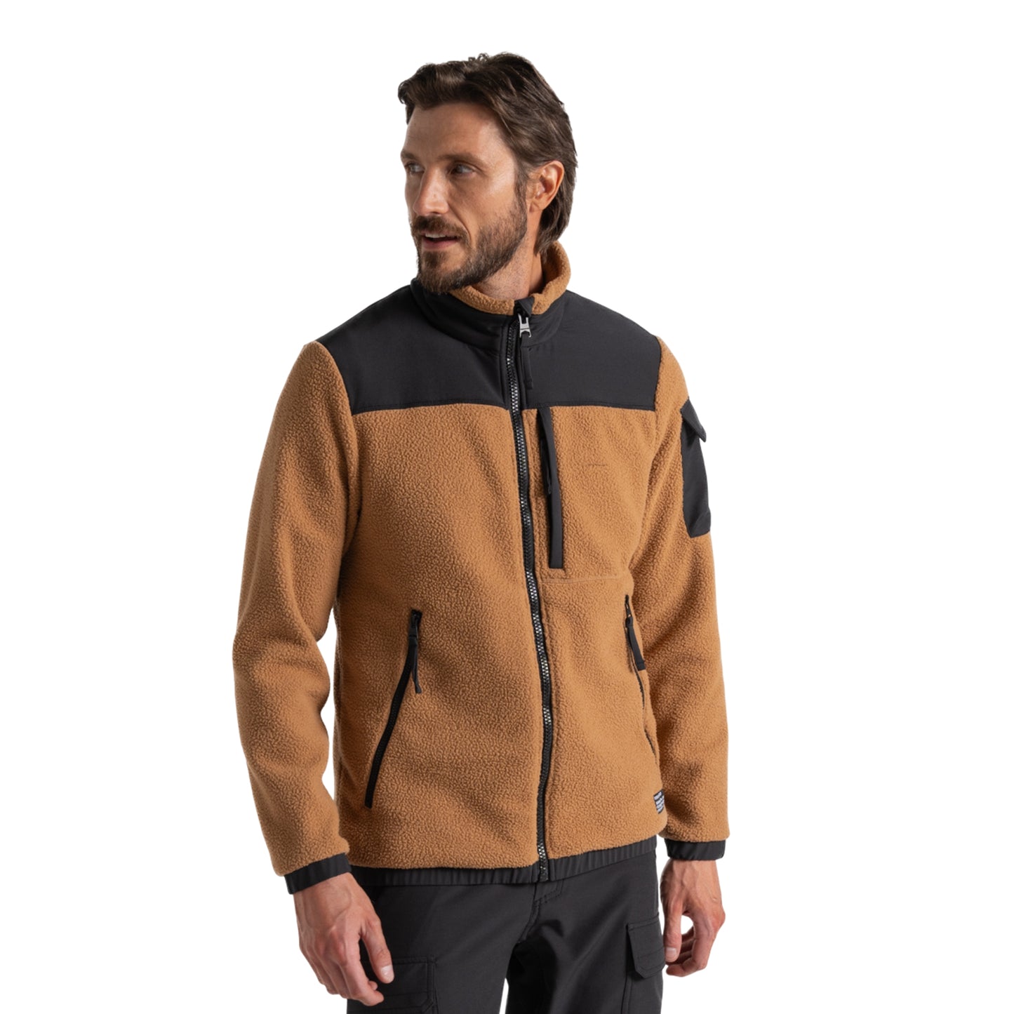 Boulder - Side - Craghoppers Mens Contrast Detail Insulated Fleece Jacket