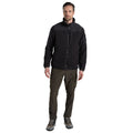 Black - Side - Craghoppers Mens Contrast Detail Insulated Fleece Jacket