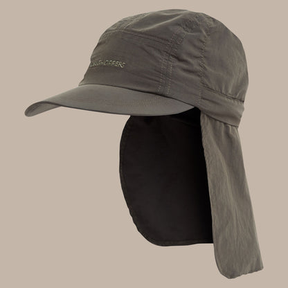 Woodland Green - Back - Craghoppers Mens NosiLife III Logo Desert Hat