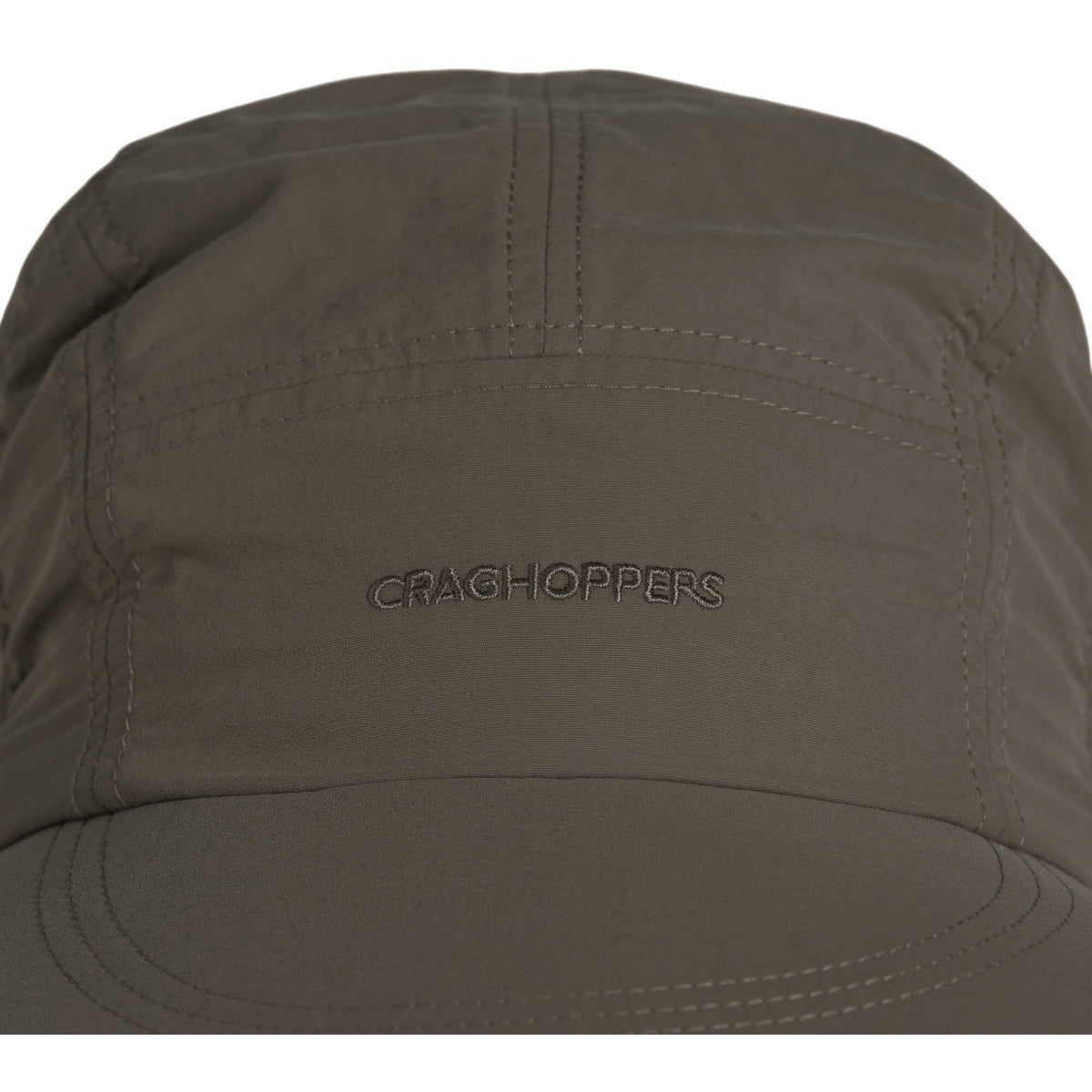 Woodland Green - Back - Craghoppers Mens NosiLife III Logo Desert Hat