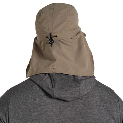 Pebble - Back - Craghoppers Mens NosiLife III Logo Desert Hat