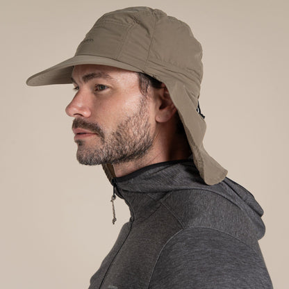 Pebble - Pack Shot - Craghoppers Mens NosiLife III Logo Desert Hat