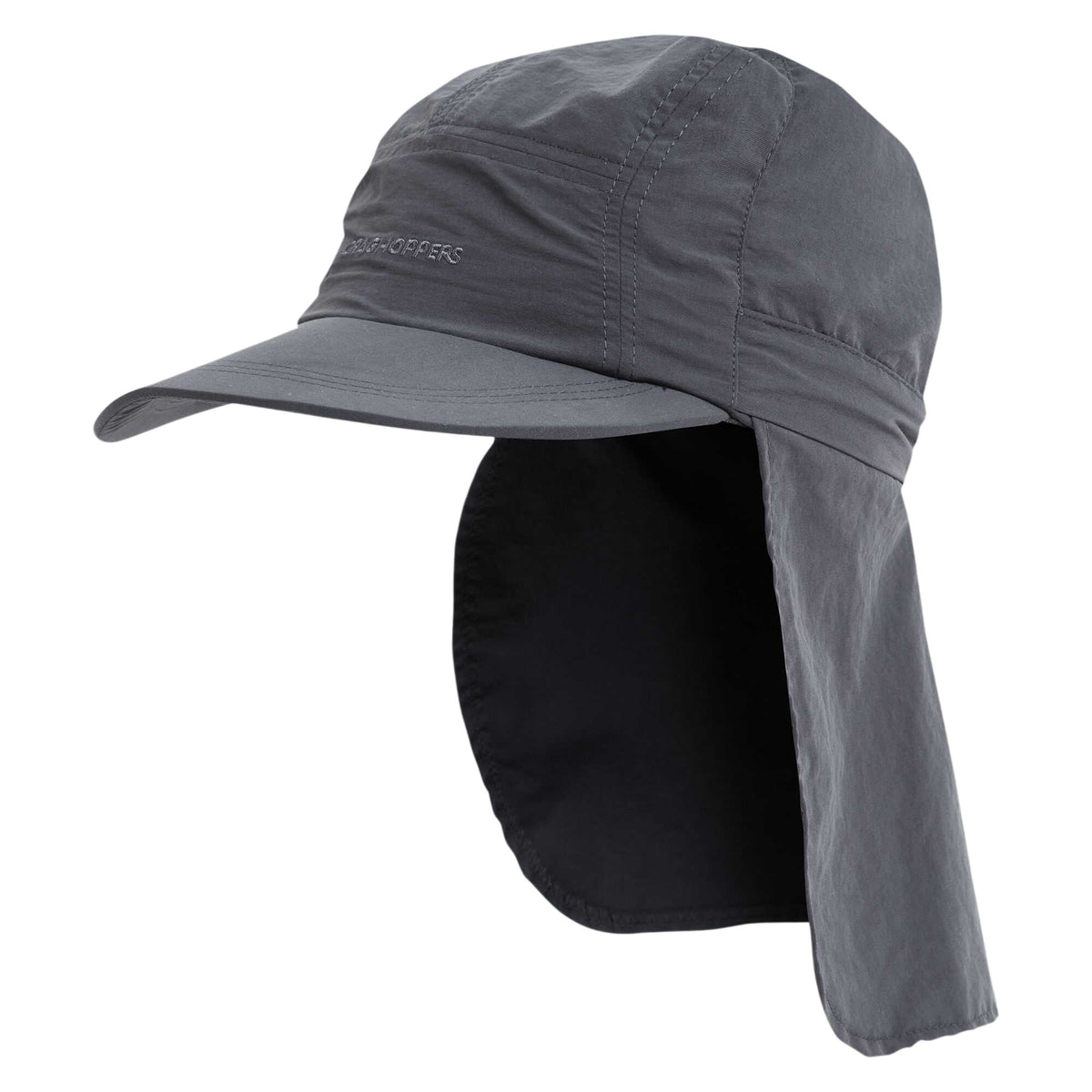 Black Pepper - Back - Craghoppers Mens NosiLife III Logo Desert Hat