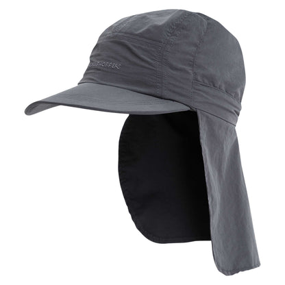 Black Pepper - Back - Craghoppers Mens NosiLife III Logo Desert Hat