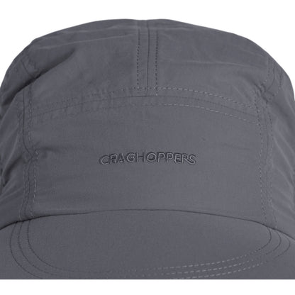 Black Pepper - Side - Craghoppers Mens NosiLife III Logo Desert Hat
