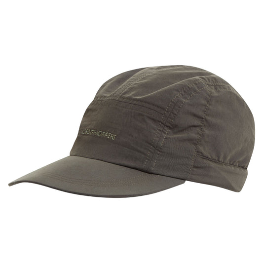 Woodland Green - Front - Craghoppers Mens NosiLife III Logo Desert Hat