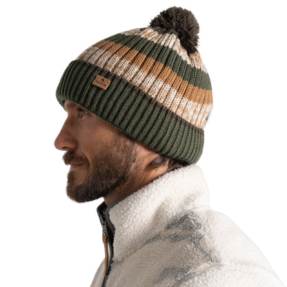 Woodland Green - Back - Craghoppers Mens National Trust Brimham Stripe Beanie