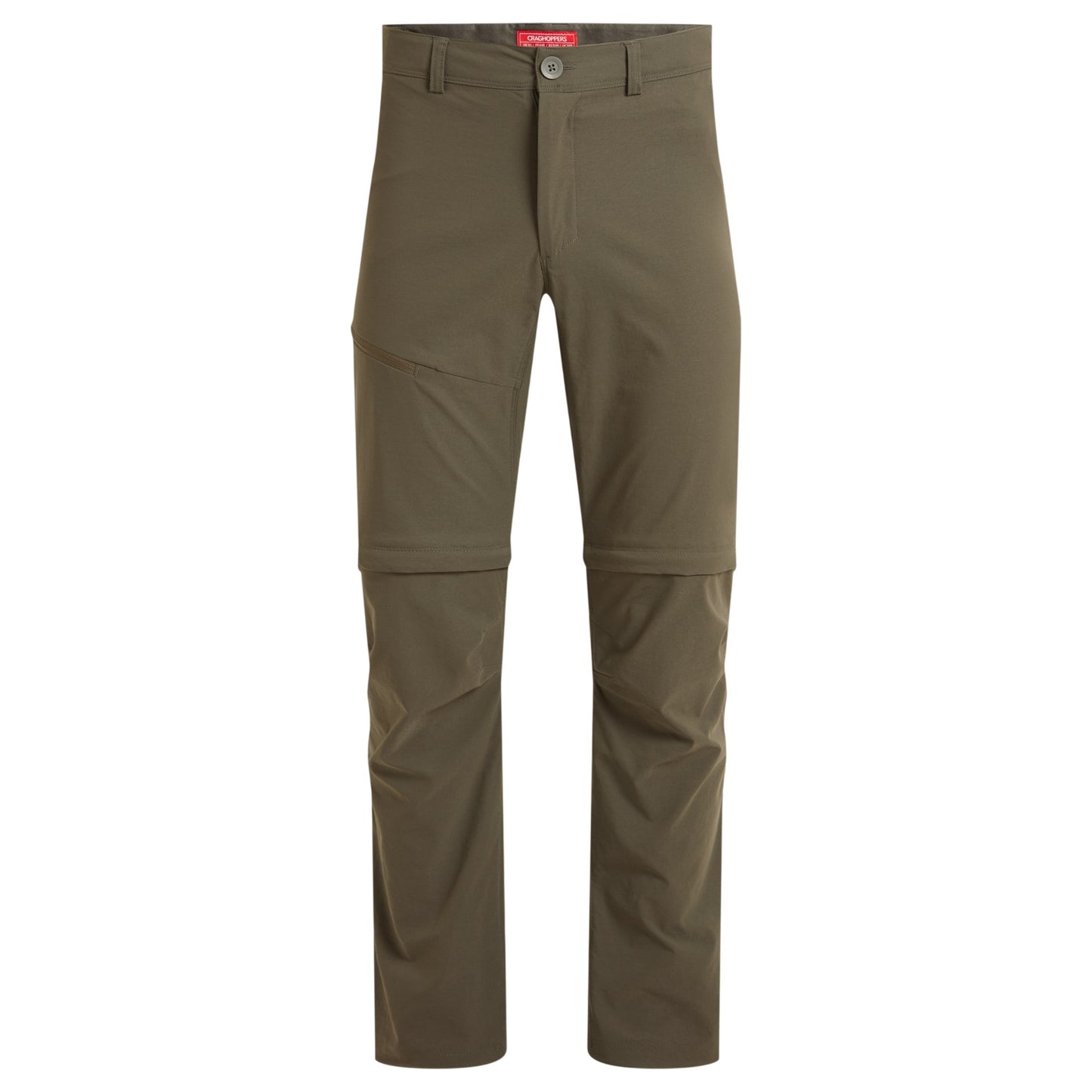 Woodland Green - Front - Craghoppers Mens NosiLife Pro III Convertible Trousers