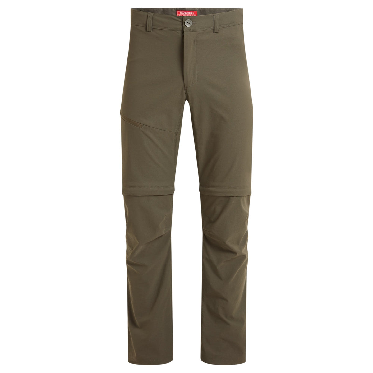 Woodland Green - Front - Craghoppers Mens NosiLife Pro III Convertible Trousers