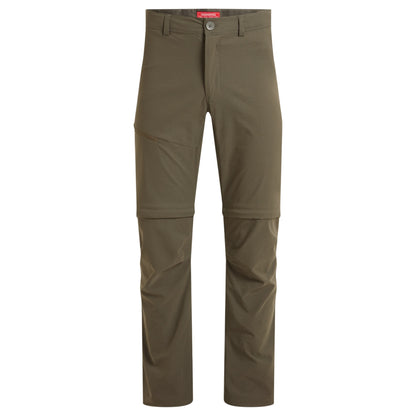 Woodland Green - Front - Craghoppers Mens NosiLife Pro III Convertible Trousers
