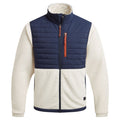 Ecru-Blue Navy - Front - Craghoppers Mens Montadale Colour Block Insulated Hybrid Jacket