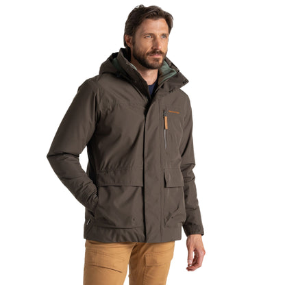 Woodland Green - Side - Craghoppers Mens National Trust Padley Waterproof Jacket