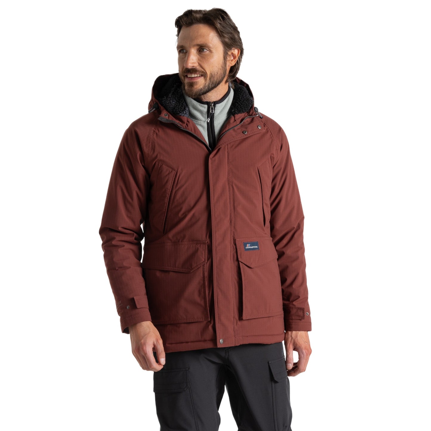 Axinite Red - Side - Craghoppers Mens Budi Waterproof Jacket