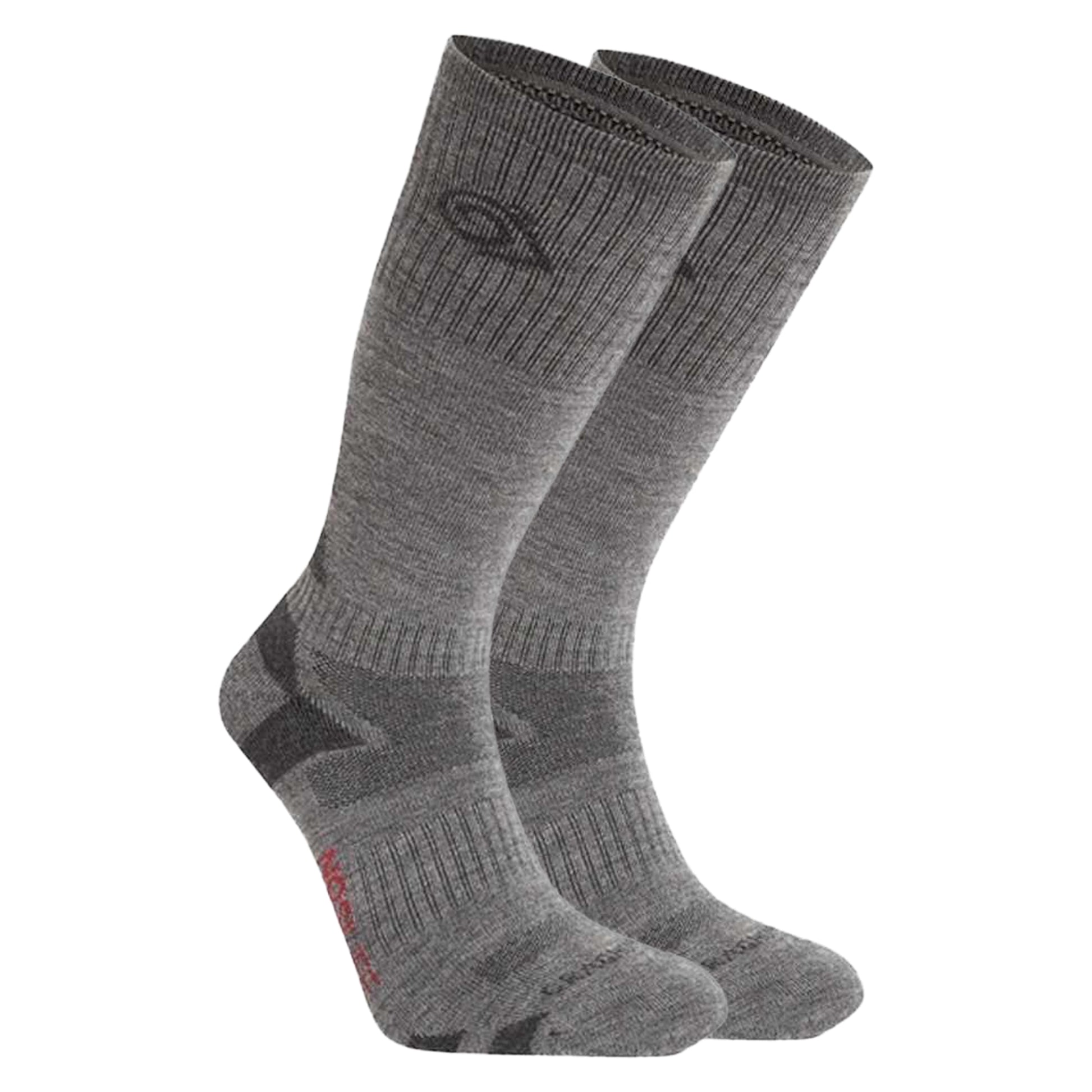 Coast Grey-Black Pepper - Back - Craghoppers Unisex Adult Wool Blend Insect Repellent Advent Socks