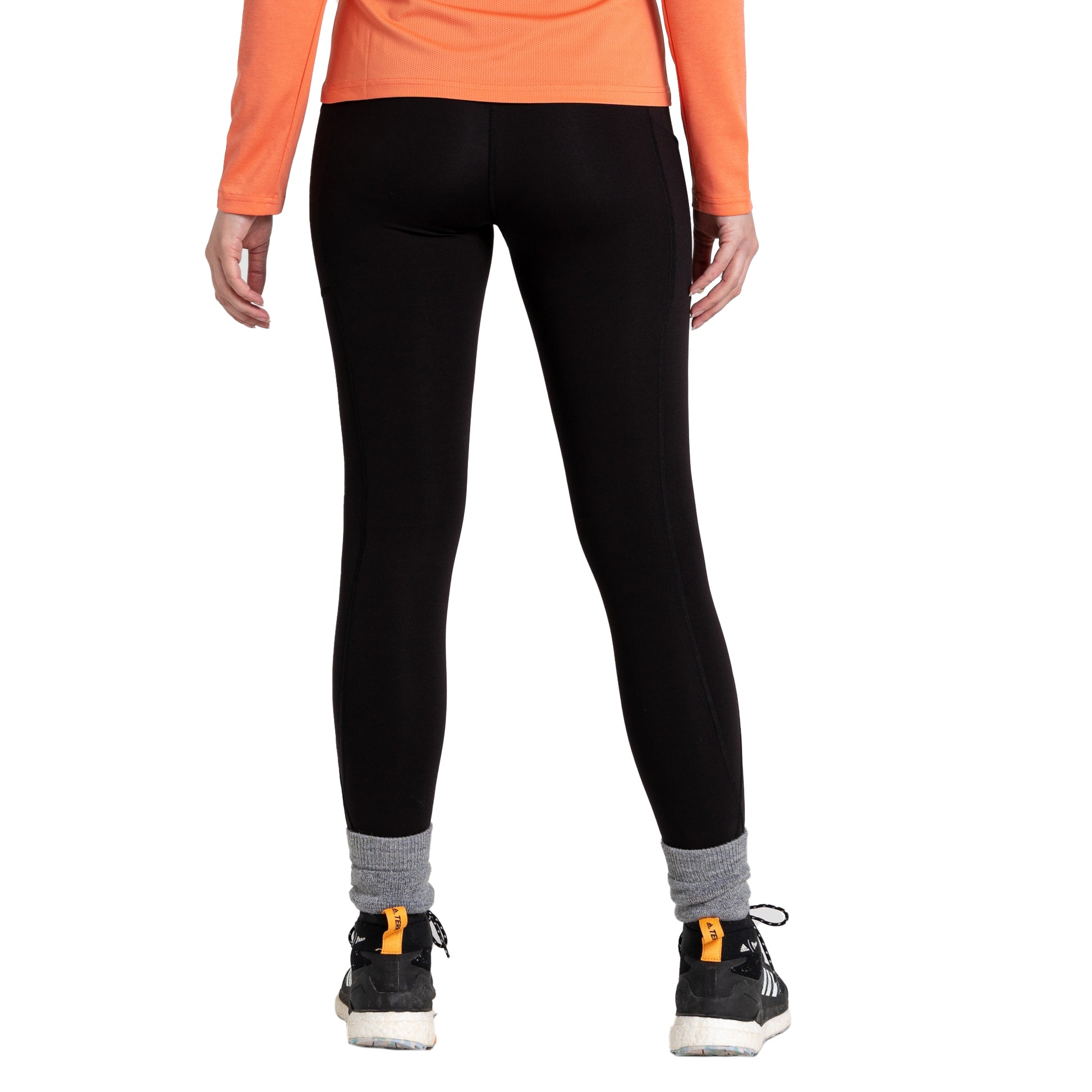 Black - Back - Craghoppers Womens-Ladies Compression Thermal Leggings