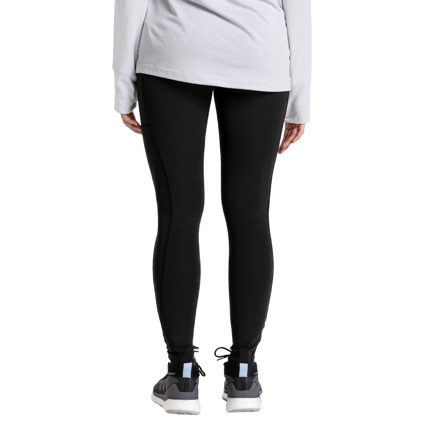 Black - Back - Craghoppers Womens-Ladies Kiwi Pro Plain Leggings