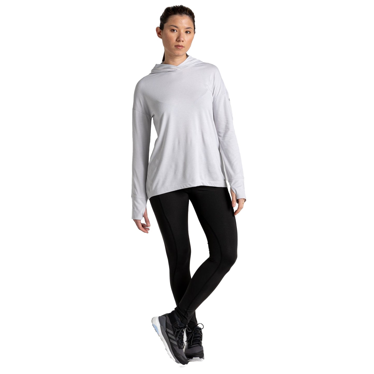 Black - Side - Craghoppers Womens-Ladies Kiwi Pro Plain Leggings