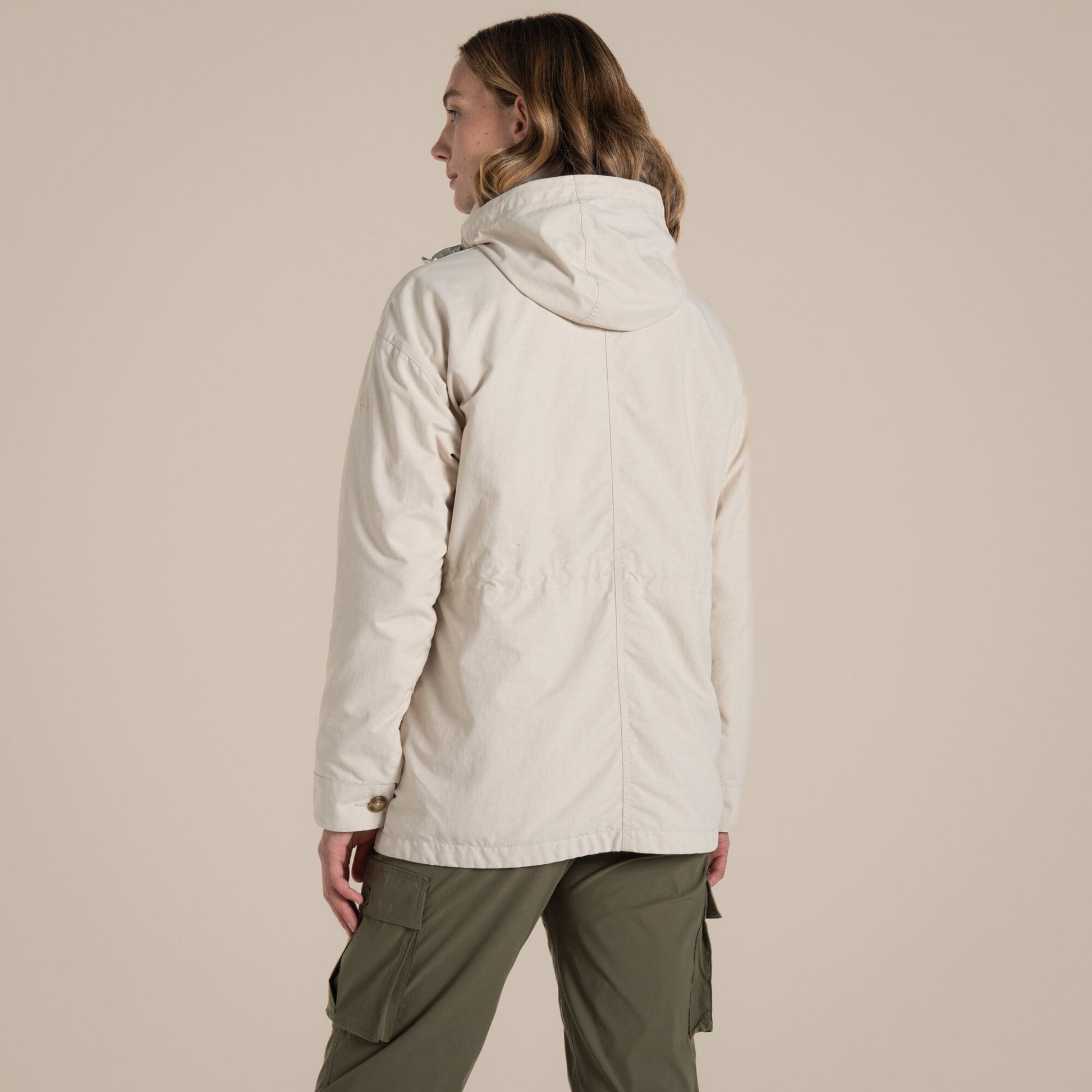 Stone - Back - Craghoppers Womens-Ladies Adventure II Nosilife Jacket