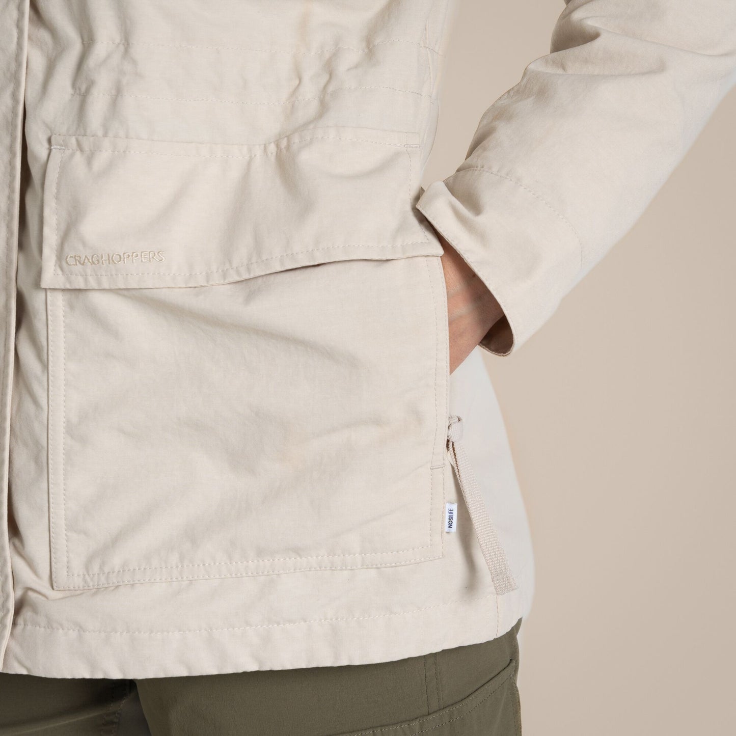 Stone - Lifestyle - Craghoppers Womens-Ladies Adventure II Nosilife Jacket