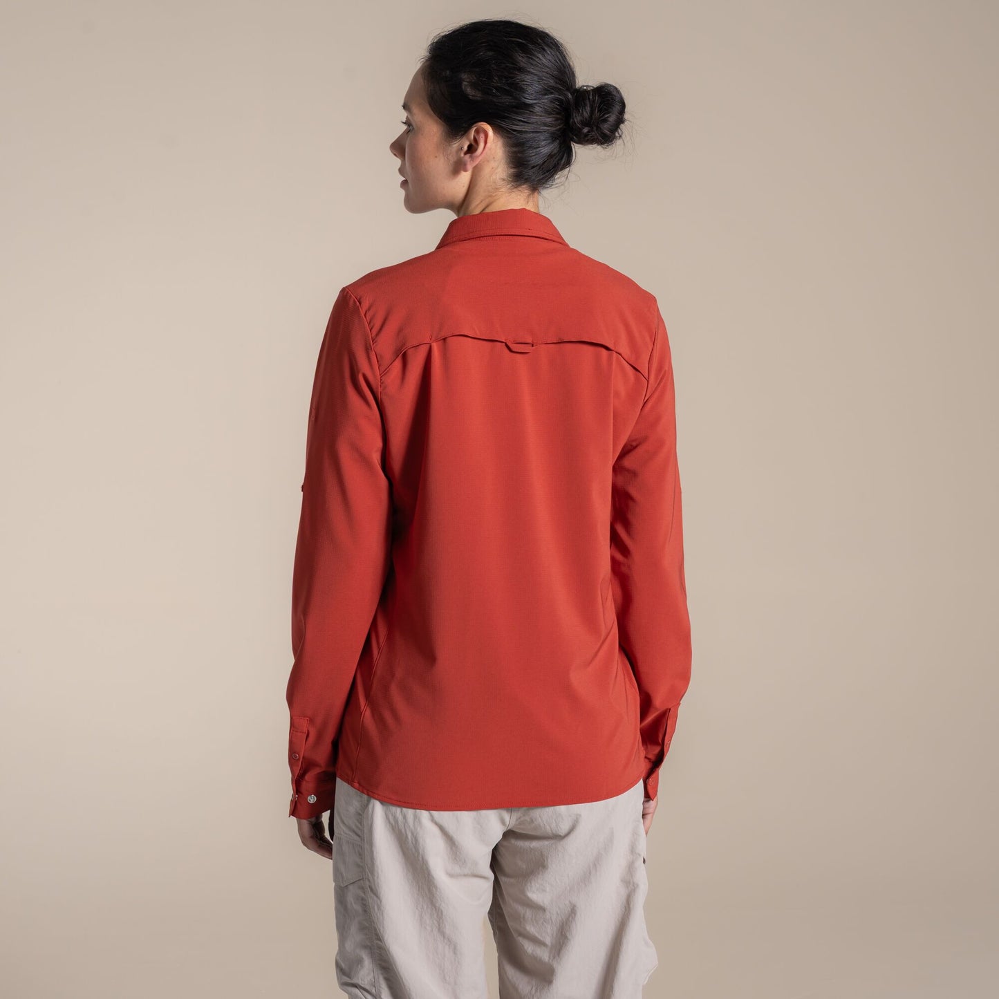 Cinnabar - Back - Craghoppers Womens-Ladies NosiLife Pro III Nosilife Long-Sleeved Shirt
