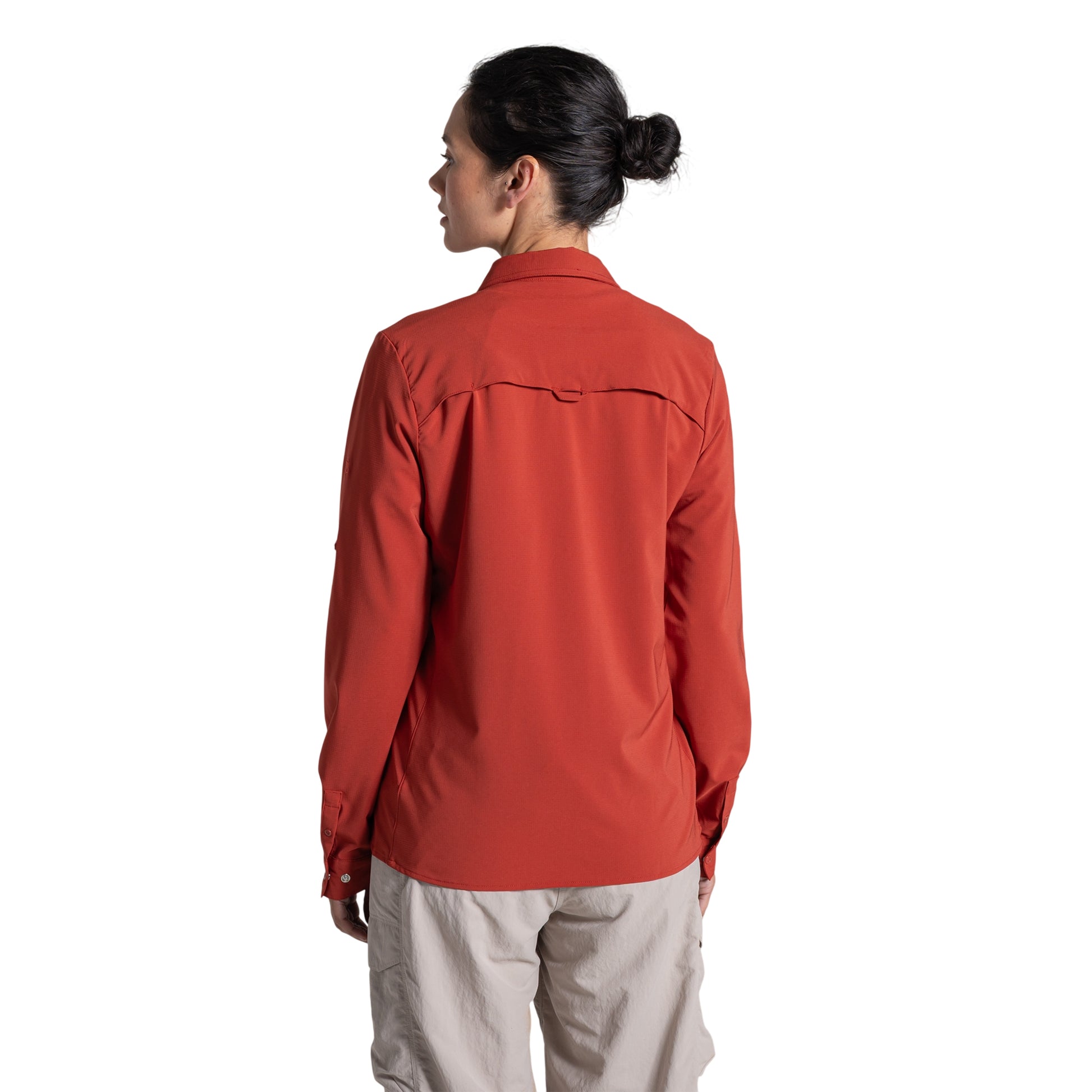 Cinnabar - Back - Craghoppers Womens-Ladies NosiLife Pro III Nosilife Long-Sleeved Shirt