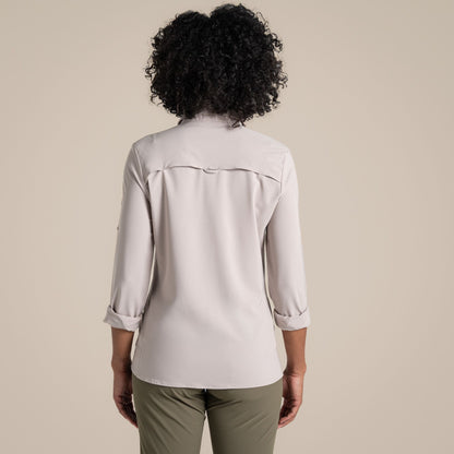 Soft Mushroom - Back - Craghoppers Womens-Ladies NosiLife Pro III Nosilife Long-Sleeved Shirt