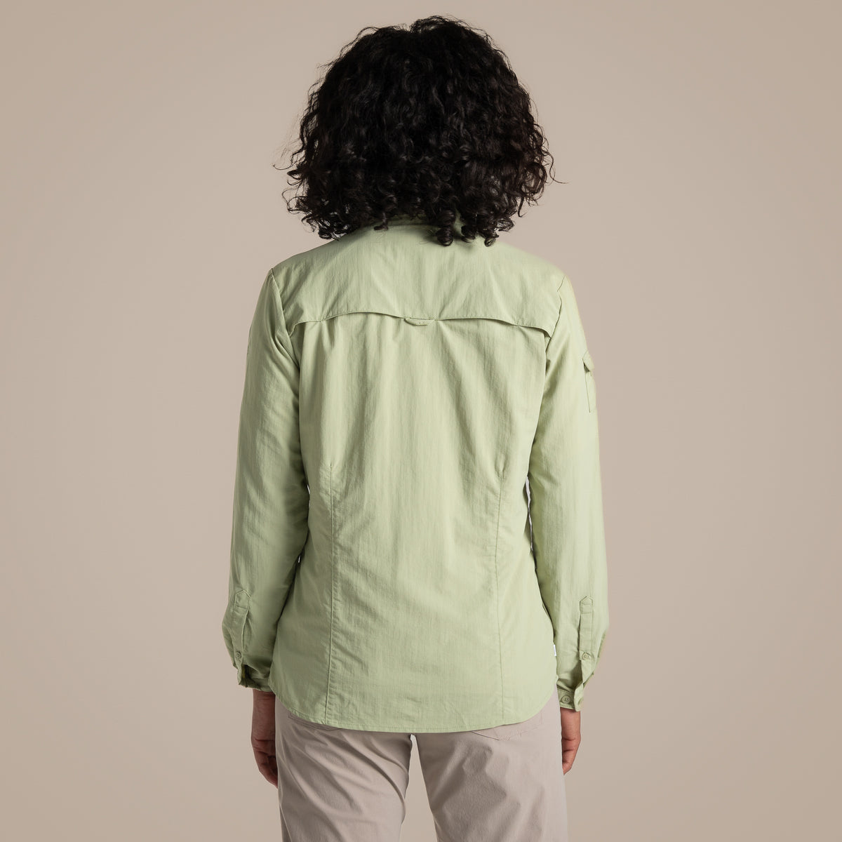Bud Green - Back - Craghoppers Womens-Ladies Adventure III Nosilife Long-Sleeved Shirt