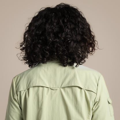 Bud Green - Side - Craghoppers Womens-Ladies Adventure III Nosilife Long-Sleeved Shirt