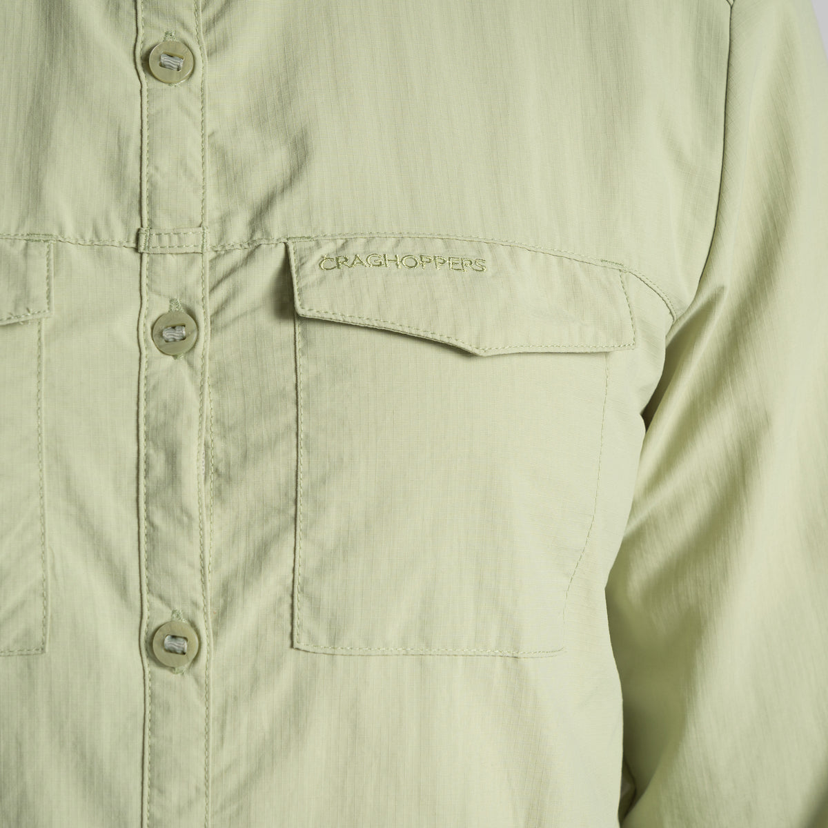 Bud Green - Lifestyle - Craghoppers Womens-Ladies Adventure III Nosilife Long-Sleeved Shirt
