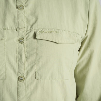 Bud Green - Lifestyle - Craghoppers Womens-Ladies Adventure III Nosilife Long-Sleeved Shirt