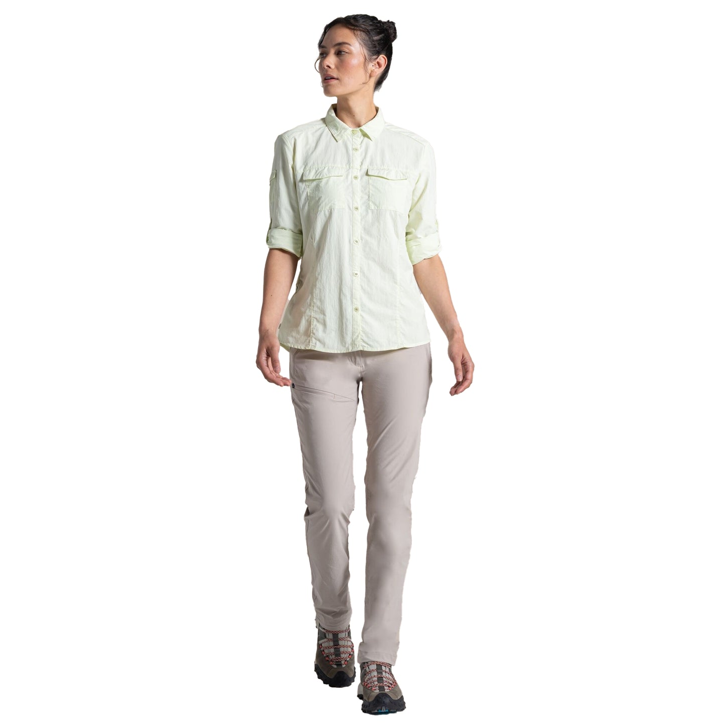 Pear Drop - Lifestyle - Craghoppers Womens-Ladies Adventure III Nosilife Long-Sleeved Shirt