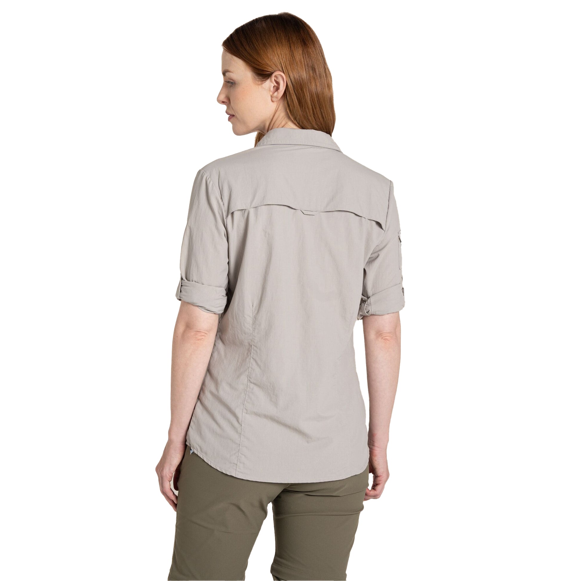 Soft Mushroom - Back - Craghoppers Womens-Ladies Adventure III Nosilife Long-Sleeved Shirt