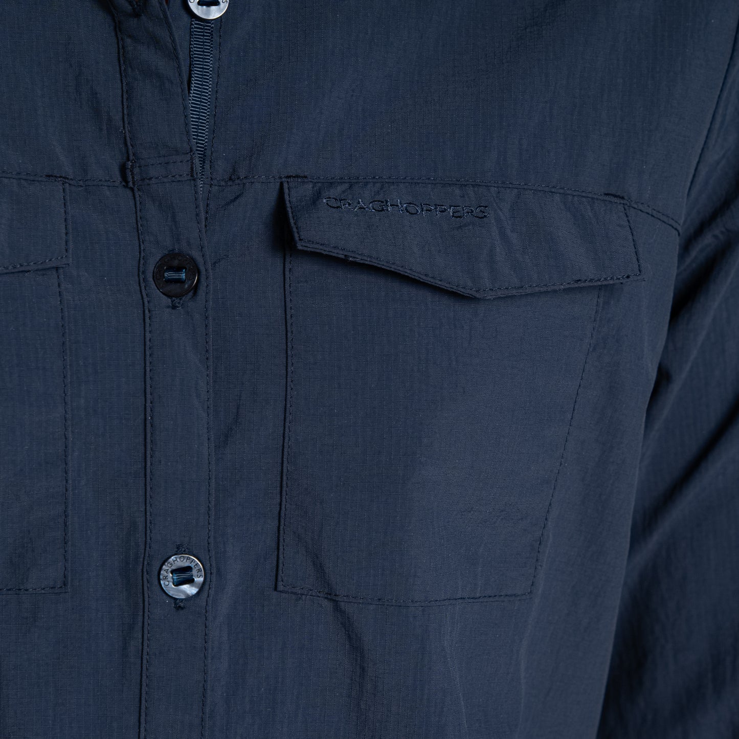 Blue Navy - Lifestyle - Craghoppers Womens-Ladies Adventure III Nosilife Long-Sleeved Shirt