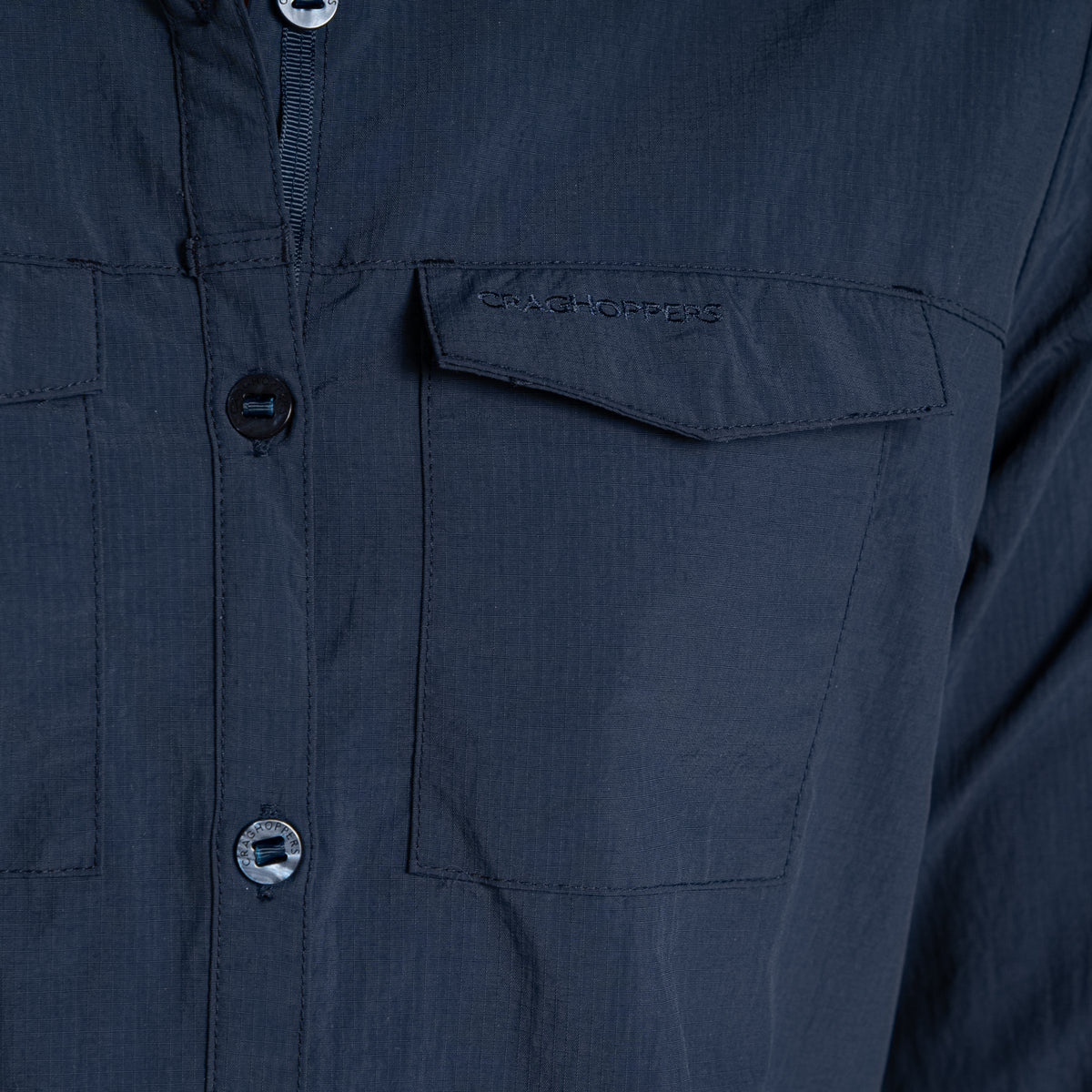 Blue Navy - Lifestyle - Craghoppers Womens-Ladies Adventure III Nosilife Long-Sleeved Shirt