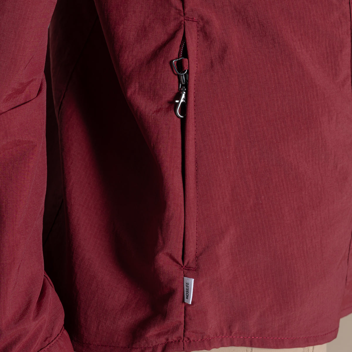 Riad Red - Pack Shot - Craghoppers Womens-Ladies Adventure III Nosilife Long-Sleeved Shirt