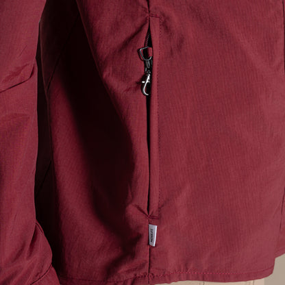 Riad Red - Pack Shot - Craghoppers Womens-Ladies Adventure III Nosilife Long-Sleeved Shirt