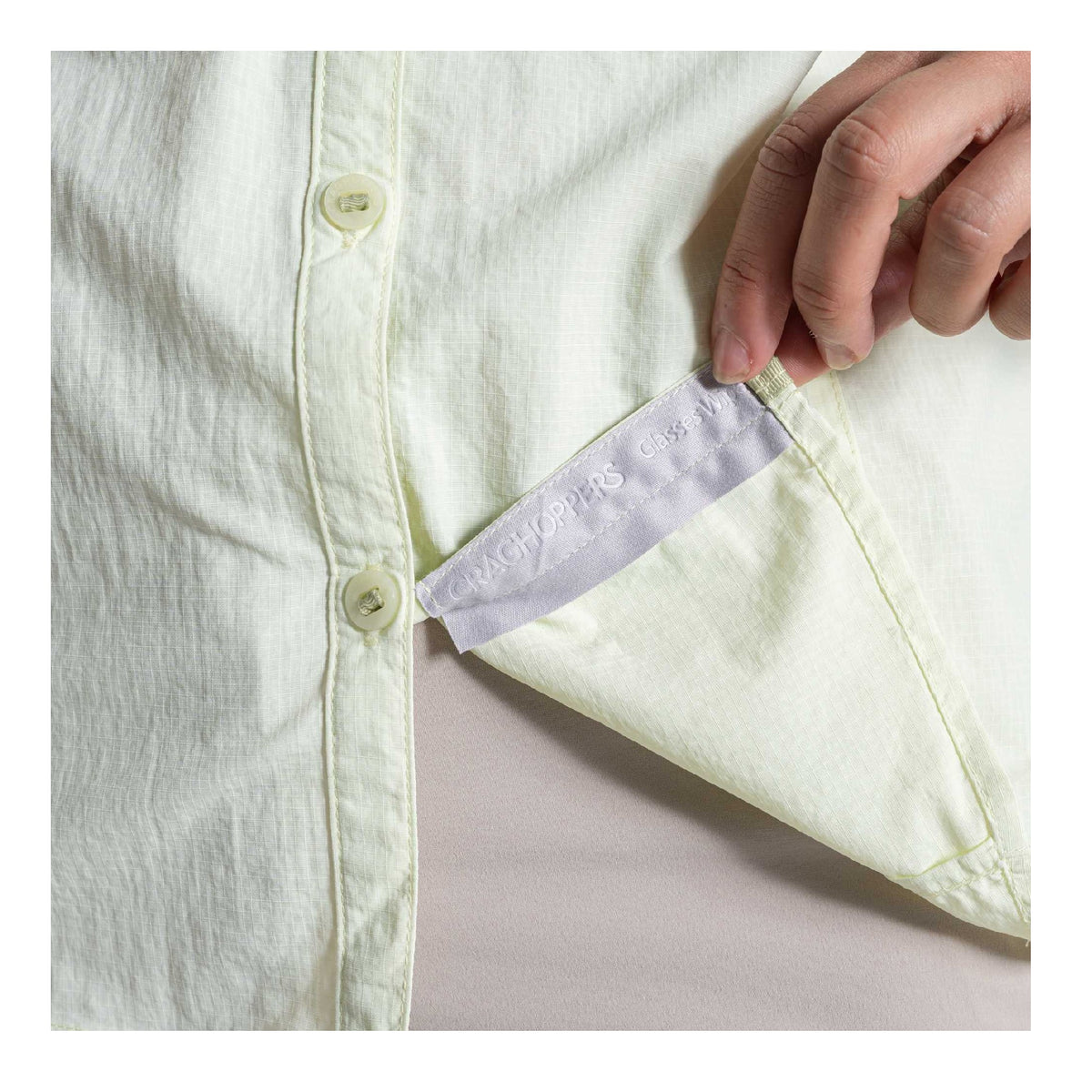 Pear Drop - Side - Craghoppers Womens-Ladies Adventure III Nosilife Long-Sleeved Shirt