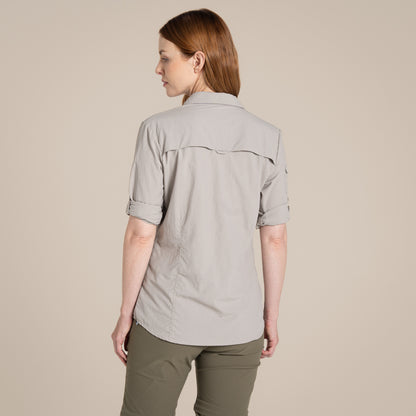 Soft Mushroom - Back - Craghoppers Womens-Ladies Adventure III Nosilife Long-Sleeved Shirt