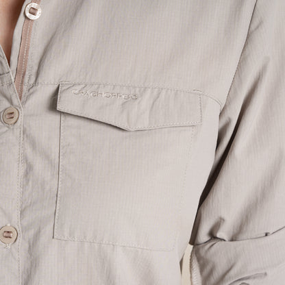 Soft Mushroom - Lifestyle - Craghoppers Womens-Ladies Adventure III Nosilife Long-Sleeved Shirt