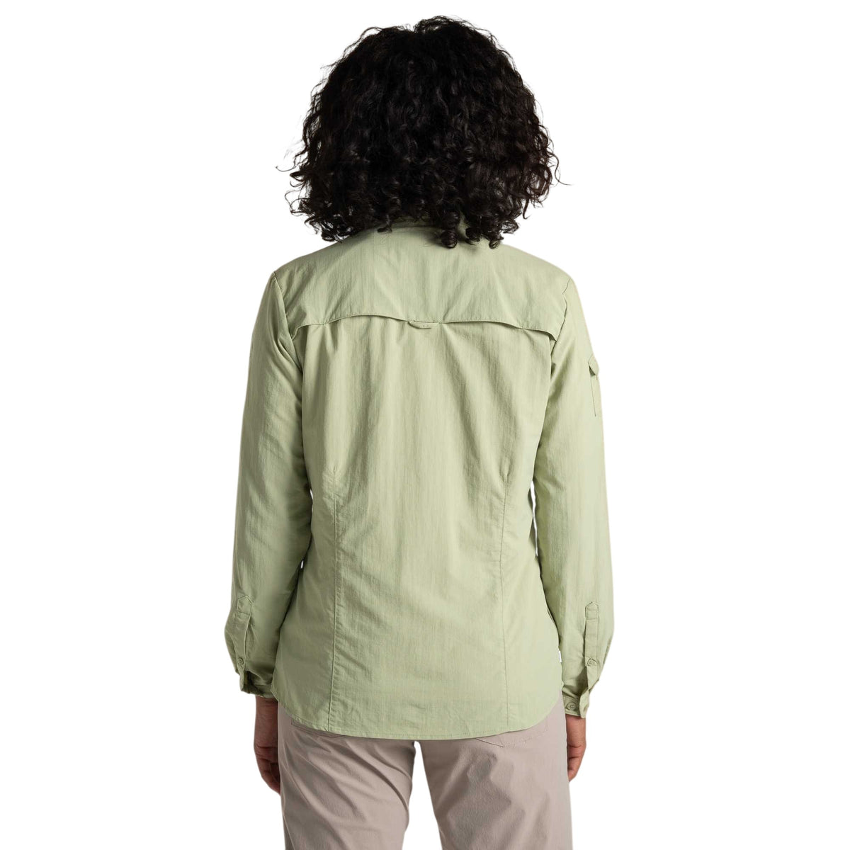 Bud Green - Back - Craghoppers Womens-Ladies Adventure III Nosilife Long-Sleeved Shirt