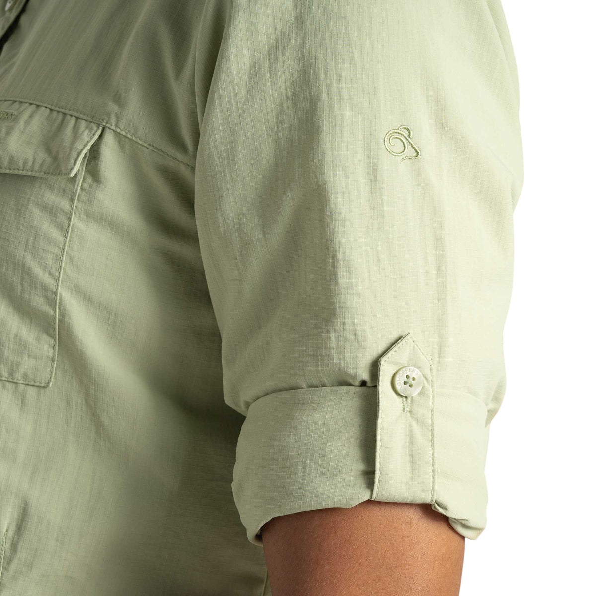 Bud Green - Lifestyle - Craghoppers Womens-Ladies Adventure III Nosilife Long-Sleeved Shirt