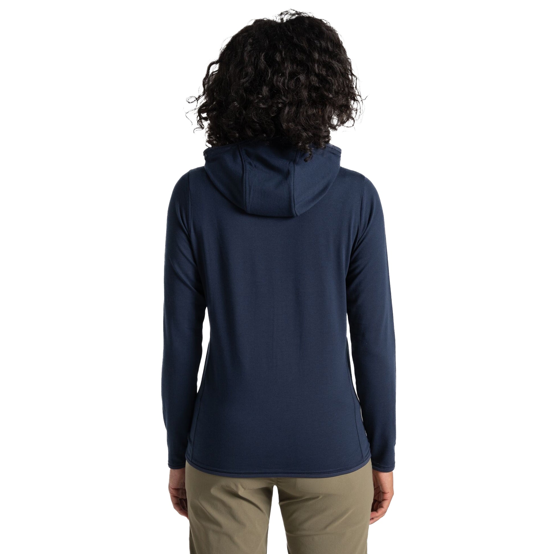 Blue Navy - Back - Craghoppers Womens-Ladies Afia Nosilife Hooded Jacket