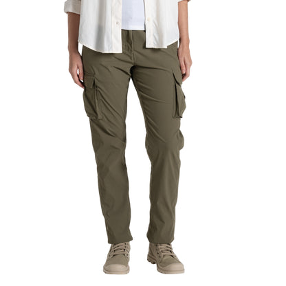 Wild Olive - Side - Craghoppers Womens-Ladies Jules Nosilife Hiking Trousers